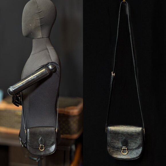 LOUIS VUITTON Saint Cloud Epi Leather PM Crossbody in Black - Picture 3 of 16